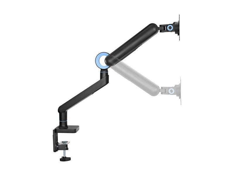 equip - Halterung - up-down - für TV - interactive - Kunststoff, stainless steel, Aluminium - Schwarz - Bildschirmgröße: