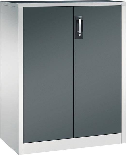 Beistellschrank B930xT500xH1200 mm RAL 7035/7016,2Fachböden Tragkraft 70kg - Artikel: 7830372421