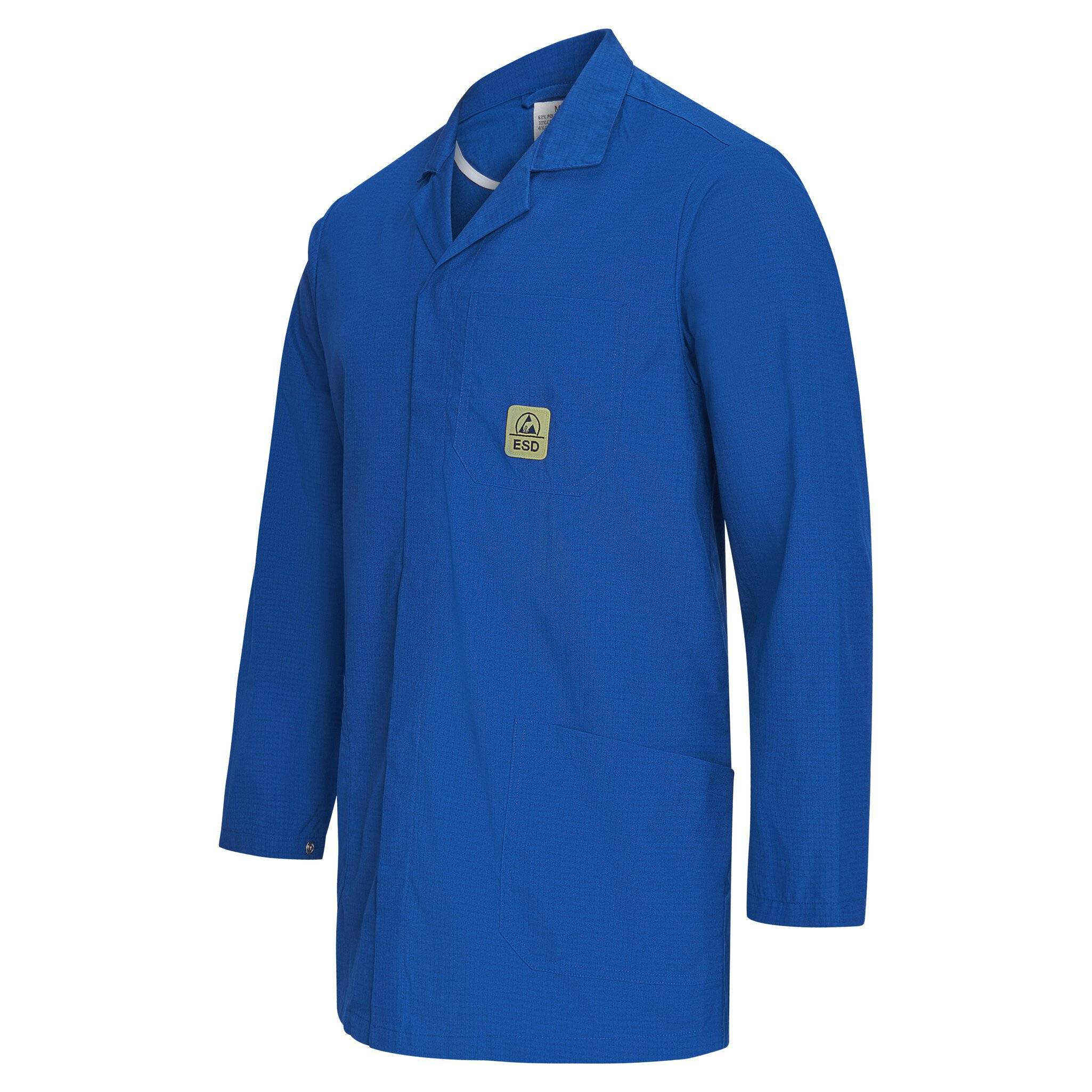 ESD-Arbeitsmantel Pro Line, unisex, dunkelblau, XS