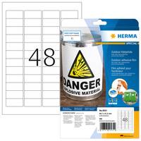 HERMA Special - Polyethylen (PE) - matt - selbstklebend - weiß - 45.7 x 21.2 mm 480 Etikett(en) (10 Bogen x 48)