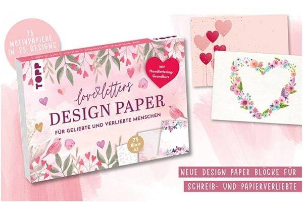 Design Paper Love Letters A5
