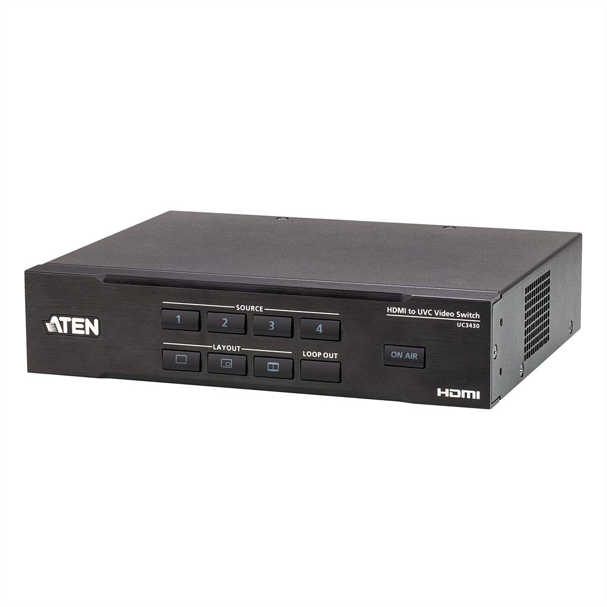 ATEN UC3430 CAMLIVE PRO 4K HDMI-zu-USB-Videokreuzschiene mit 4 Eingängen