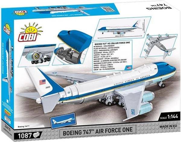 COBI 26610 - Boeing 747 Air Force One, Bausatz, 1087 Teile