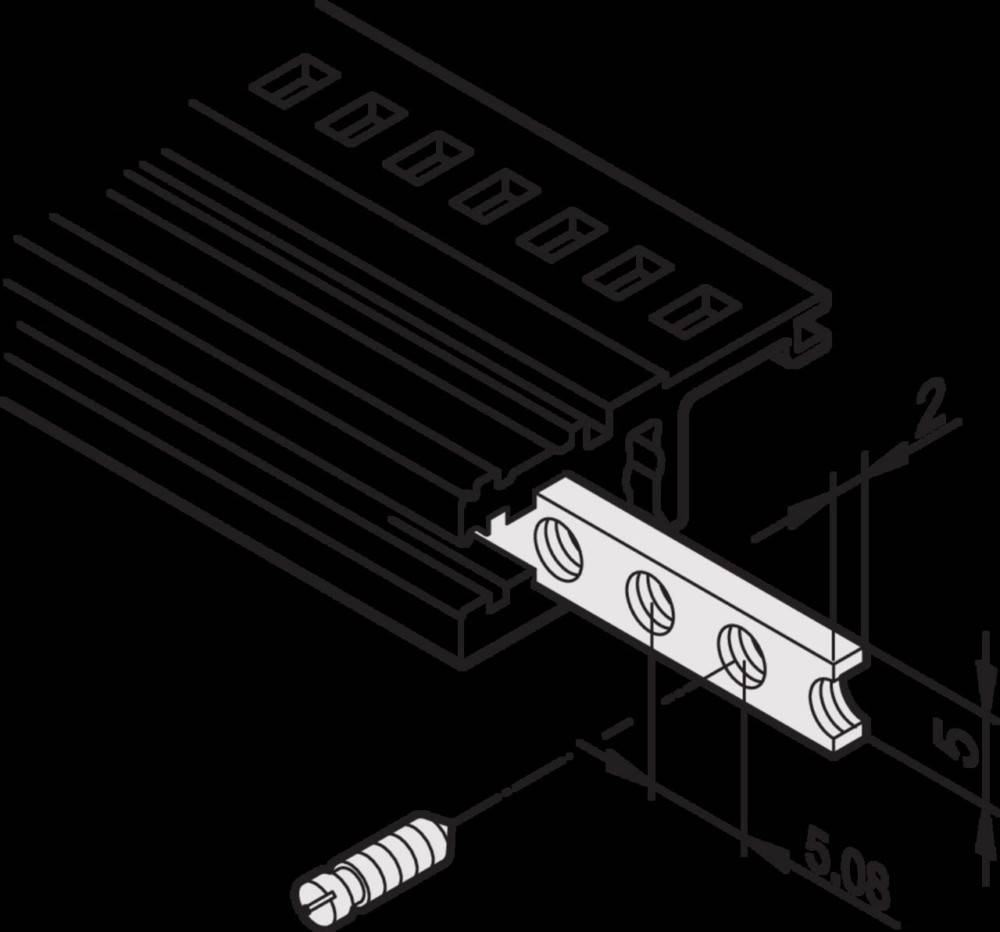 Schroff X-Gewindestreifen 34561384