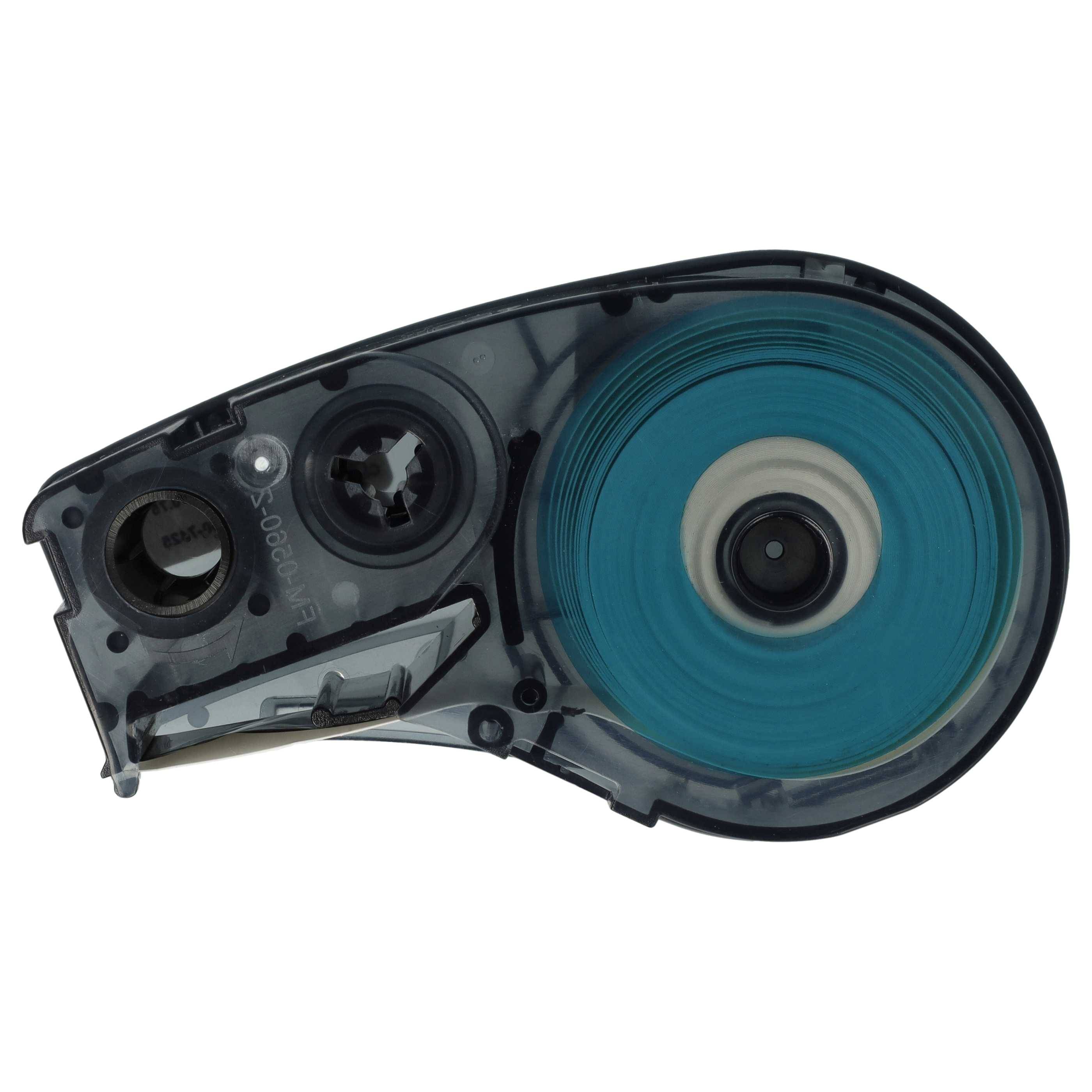 vhbw 5x Schriftband-Kassette kompatibel mit Brady BMP21-LAB, BMP21-PLUS, ID PAL, BMP21, LABPAL Etiketten-Drucker 19,05mm Schwarz auf Weiß