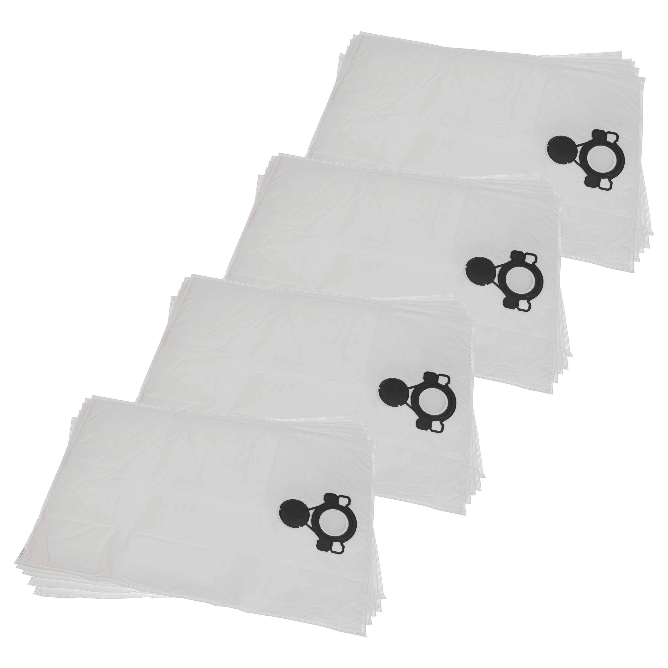 vhbw 20x Staubbeutel Ersatz für Mirka 6416868925319, 1024585, 8999000211 für Staubsauger - 52,5cm x 39cm Weiß