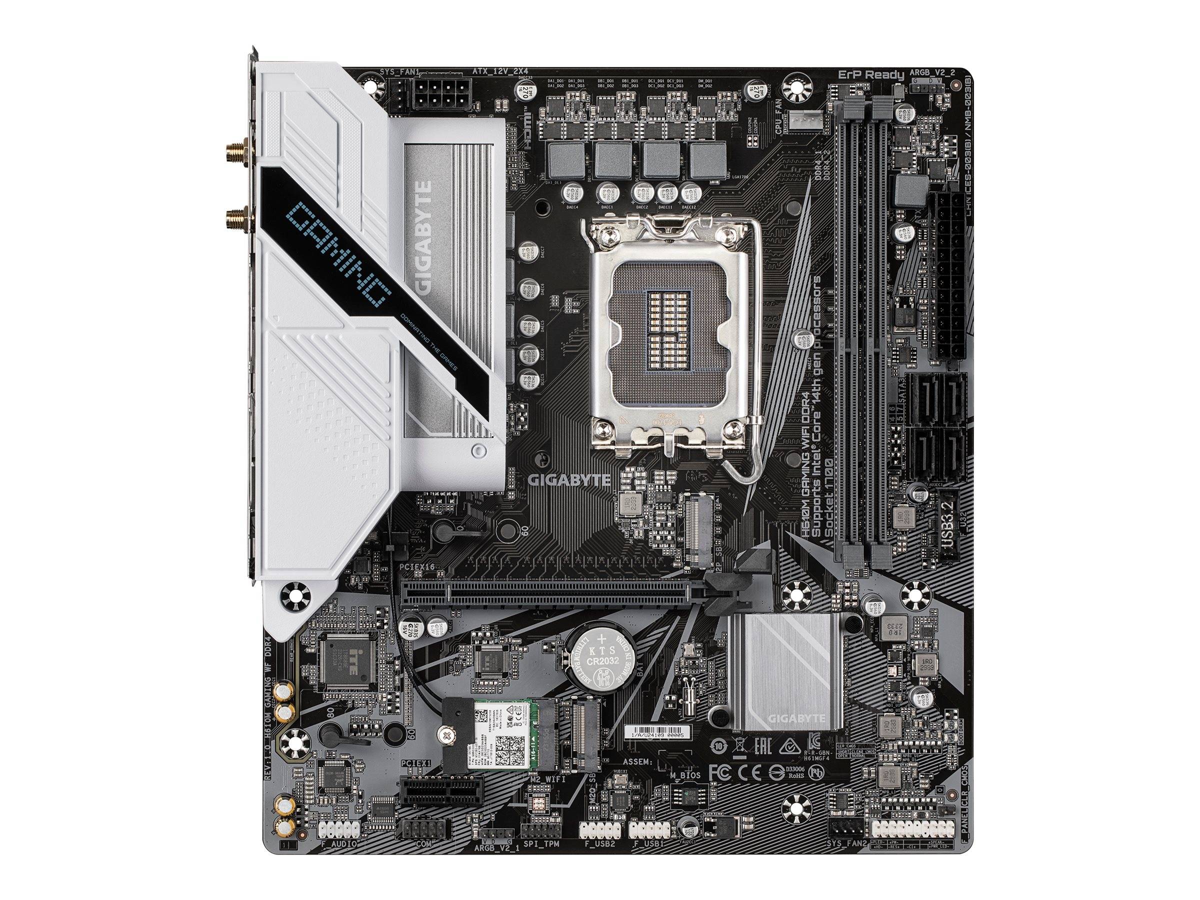 Gigabyte H610M GAMING WIFI DDR4 - 1.0 - Motherboard - micro ATX - LGA1700-Sockel - H610 Chipsatz - USB 3.2 Gen 1 - Gigab