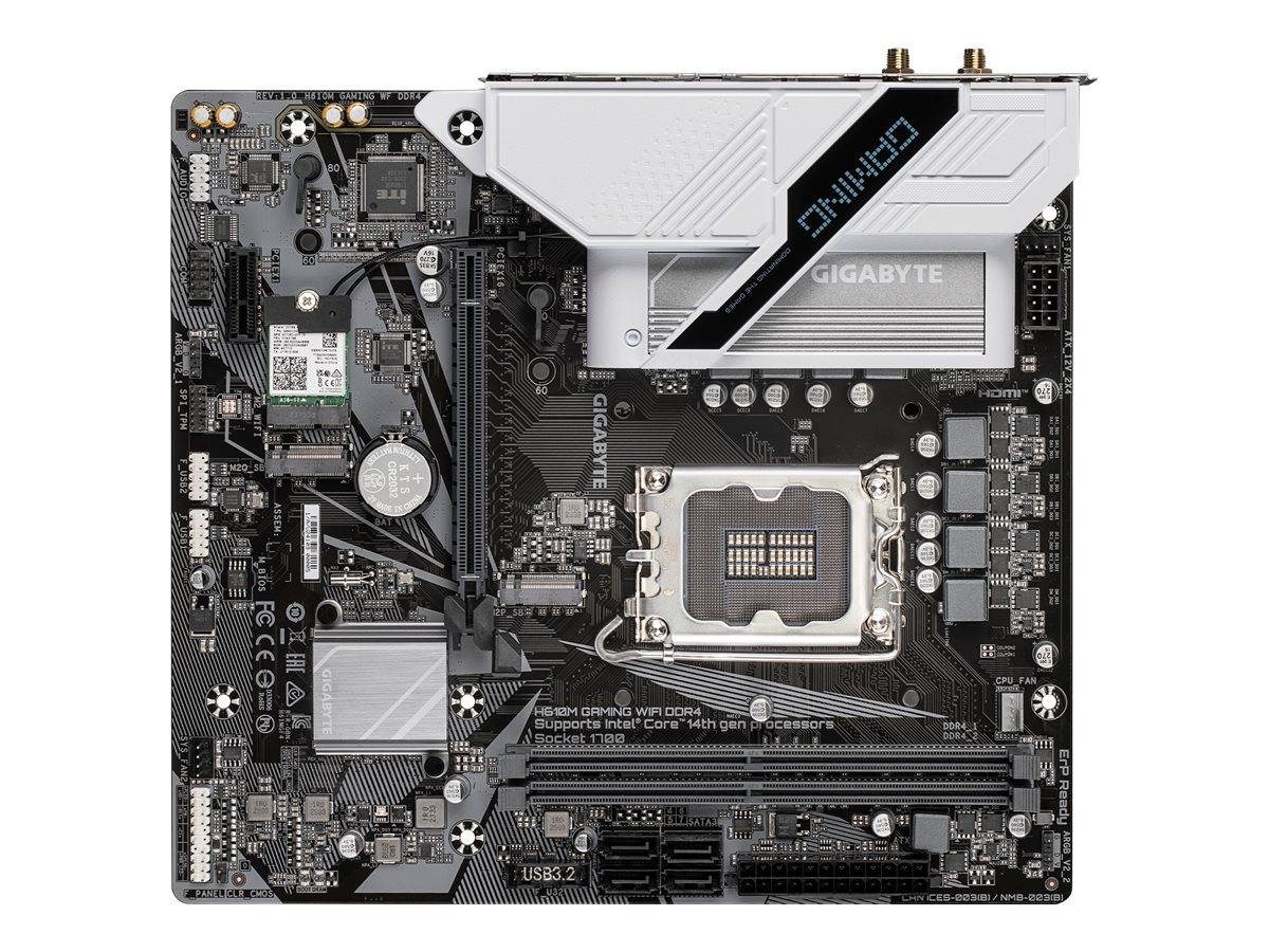 Gigabyte H610M GAMING WIFI DDR4 - 1.0 - Motherboard - micro ATX - LGA1700-Sockel - H610 Chipsatz - USB 3.2 Gen 1 - Gigab
