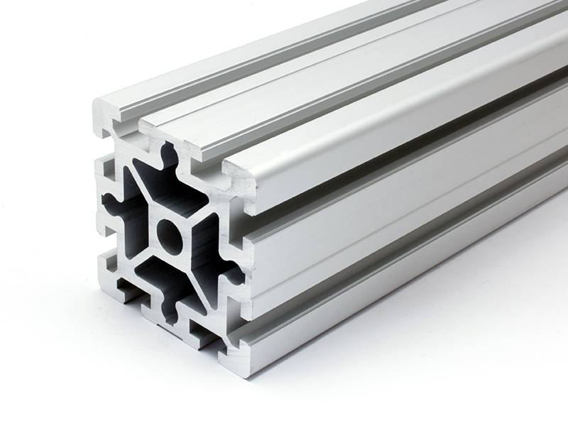Aluminiumprofil 90x90S B-Typ Nut 10 (schwer), silber eloxiert. Aluminium Profil 90x90 Alu Profile 90 x 90 Montage- Systemprofil 1810mm