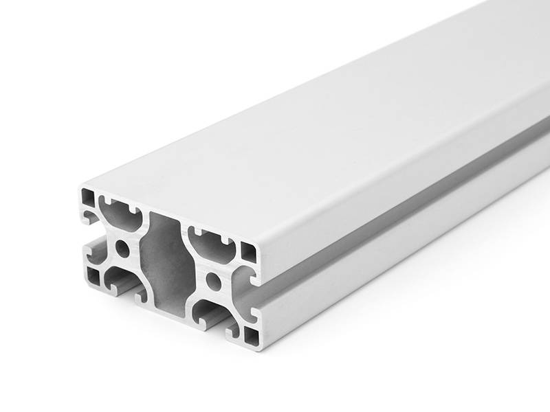 Design-Aluminiumprofil 40x80L 2 Nuten verdeckt I-Typ Nut 8 (leicht), silber eloxiert. Aluminium Profil 40x80 Alu Profil 40 x 80 Systemprofil 1930mm