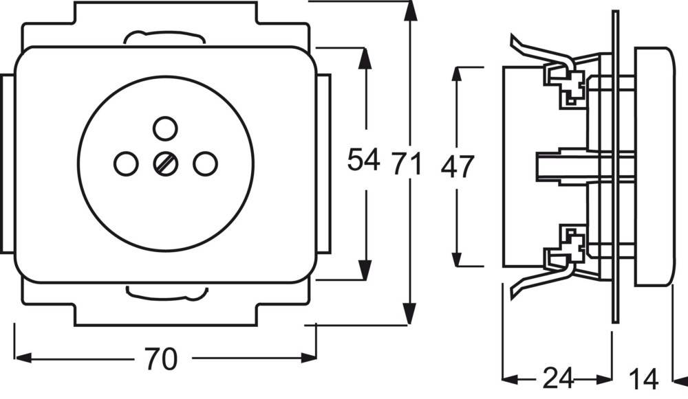 Busch-Jaeger Steckdosen-Einsatz 20 MUCKS-266-500