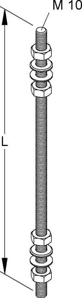 Niedax Gewindestab M 10/200