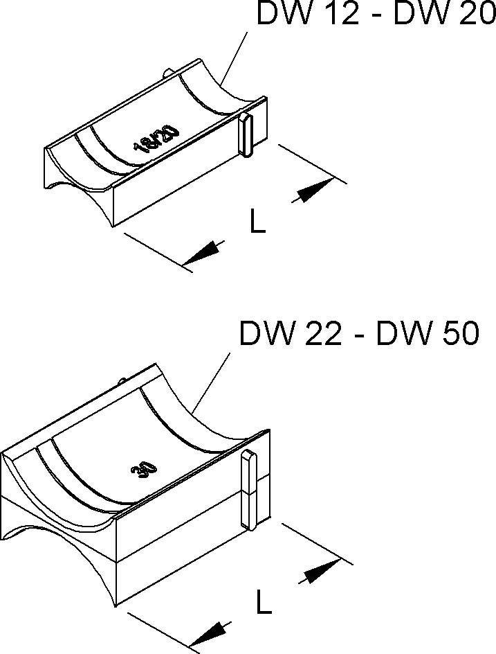 50 Stk. Niedax Doppelwanne DW 38