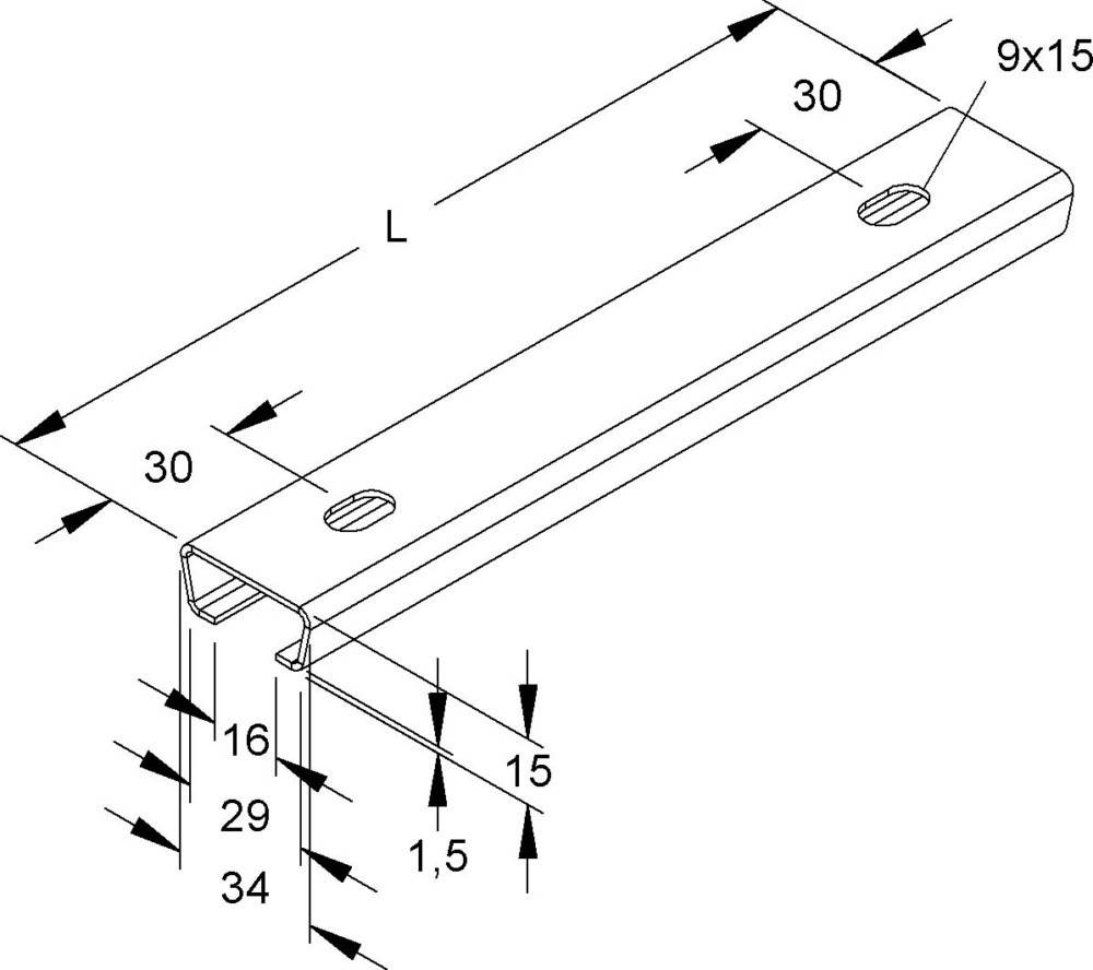 50 Stk. Niedax Ankerschiene 2975/300-2 FL