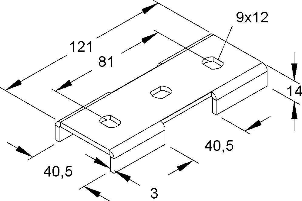 Niedax Kreuz-Verbindung KV 40