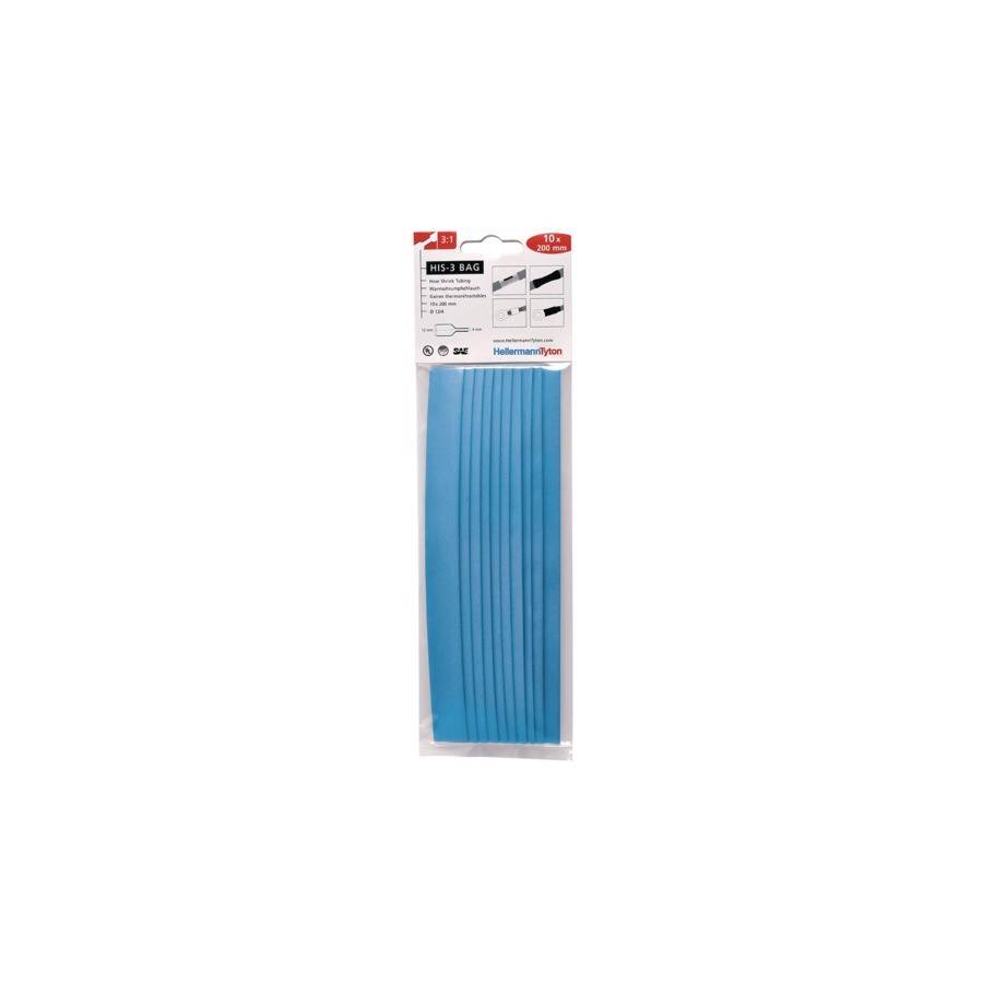 50 Stk. HellermannTyton Schrumpfschlauch HIS-3-BAG-12/4 bl