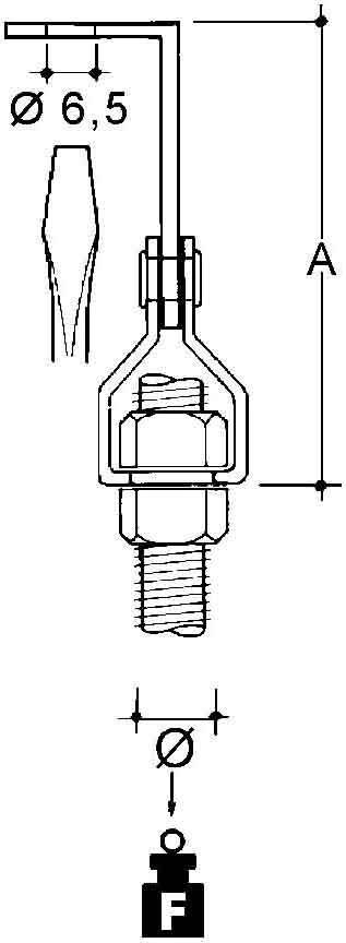 Niedax Stangenbefestigung UM44-AM8T