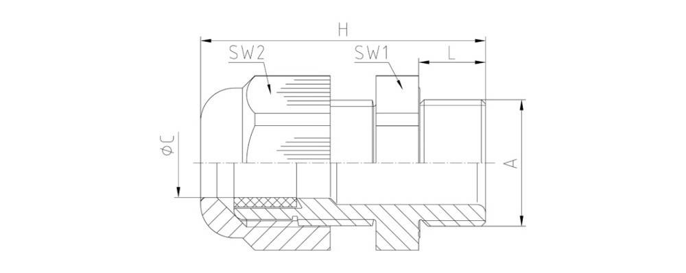 Jacob Kabelverschraubung 50.013 PA/FL