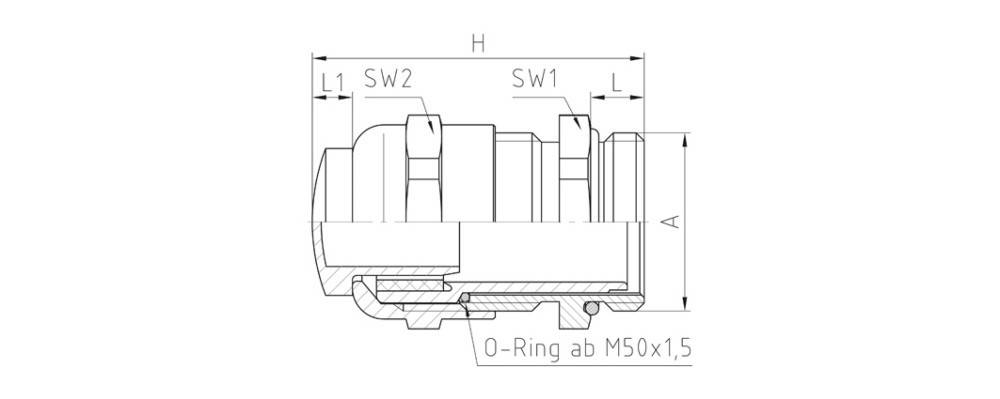Jacob MS-Kabelverschraubung 50.663M/V