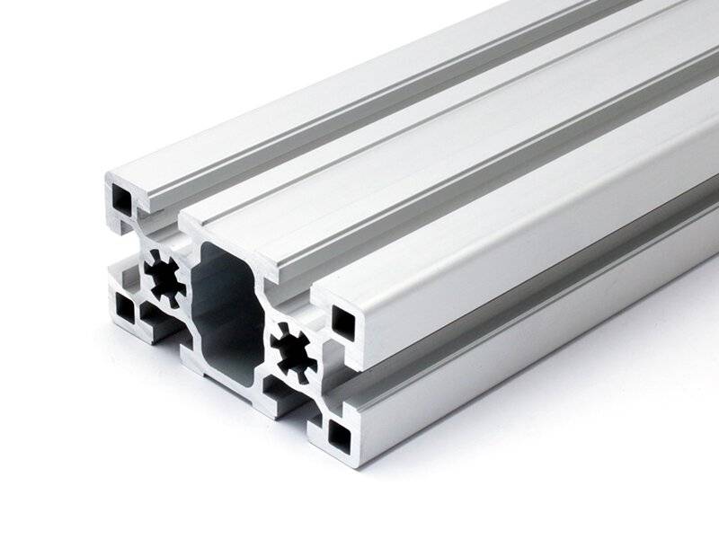 Aluminiumprofil 45x90S B-Typ Nut 10 (schwer), silber eloxiert . Aluminium Profil 45x90 Alu Profil 45 x 90 Montage- Systemprofil 1970mm