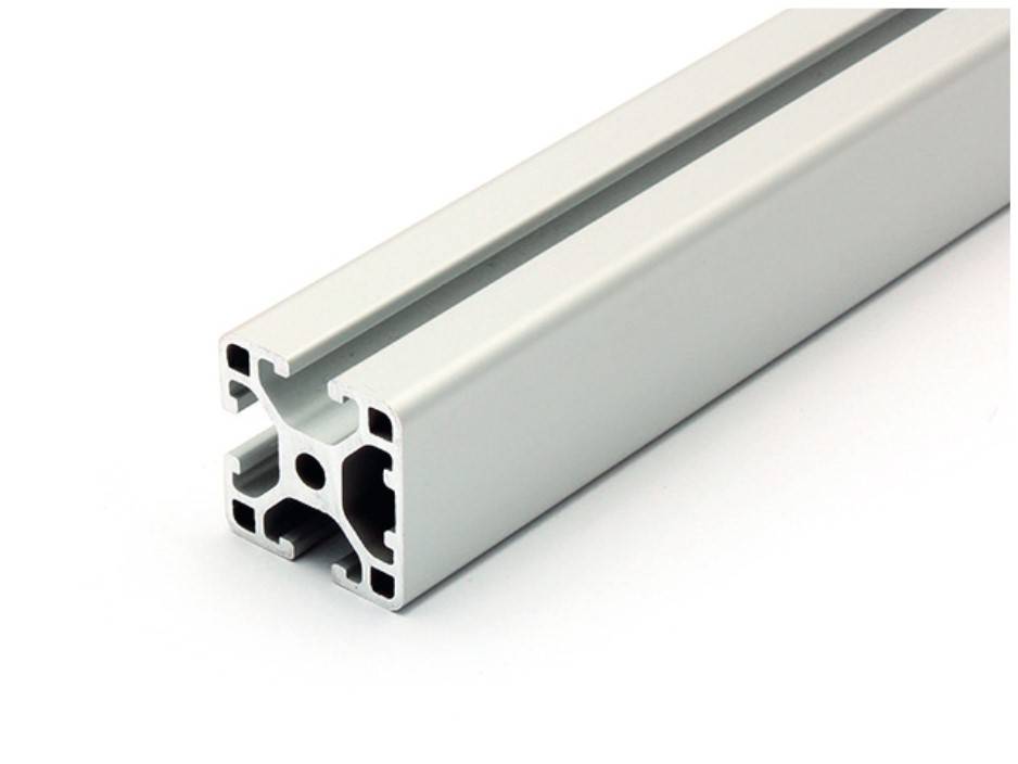 Design-Aluminiumprofil 40x40L 1 Nut verdeckt I-Typ Nut 8 (leicht), silber eloxiert. Aluminium Profil 40x40 Alu Profil 40 x 40 Systemprofil 1040mm