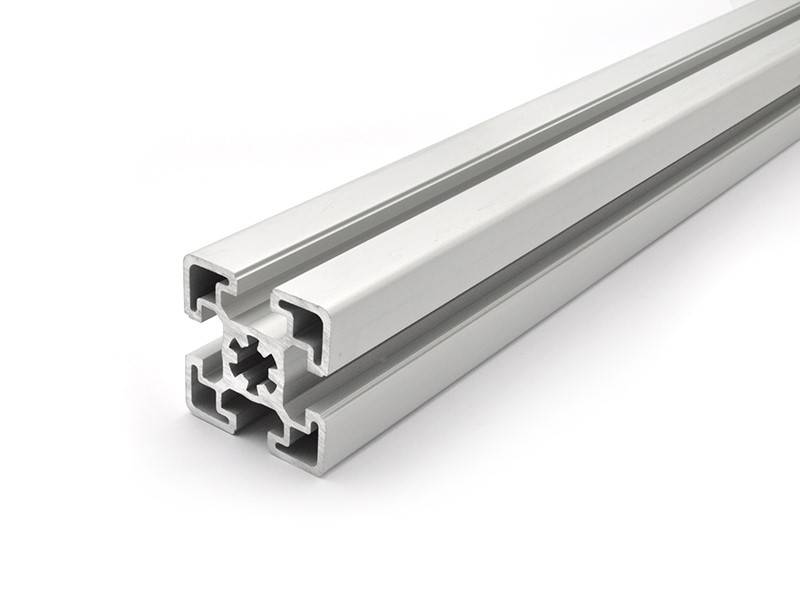 Aluminiumprofil 45x45S B-Typ Nut 10 (schwer), silber eloxiert. Aluminium Profil 45x45 Alu Profil 45 x 45 Montage- Systemprofil 710mm