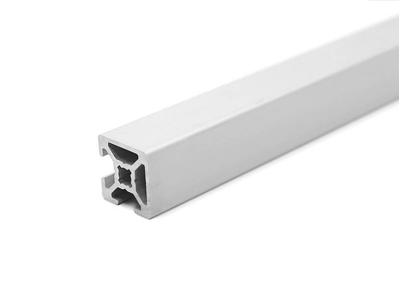 Design-Aluminiumprofil 20x20L 2 Nuten verdeckt 90 Grad B-Typ Nut 6 (leicht), silber eloxiert. Aluminium Profil 20x20 Alu Profil 20 x 20 1240mm