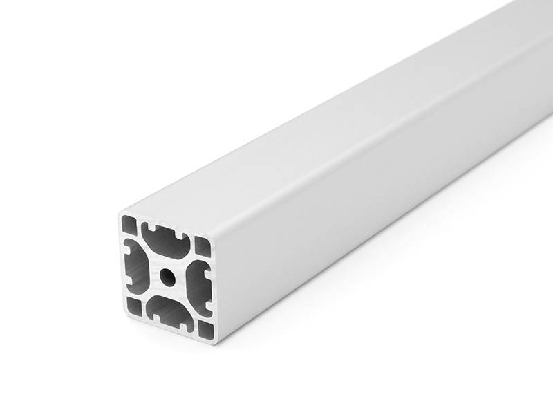 Design-Aluminiumprofil 40x40L 4 Nuten verdeckt I-Typ Nut 8 (leicht), silber eloxiert. Aluminium Profil 40x40 Alu Profil 40 x 40 Systemprofil 1700mm