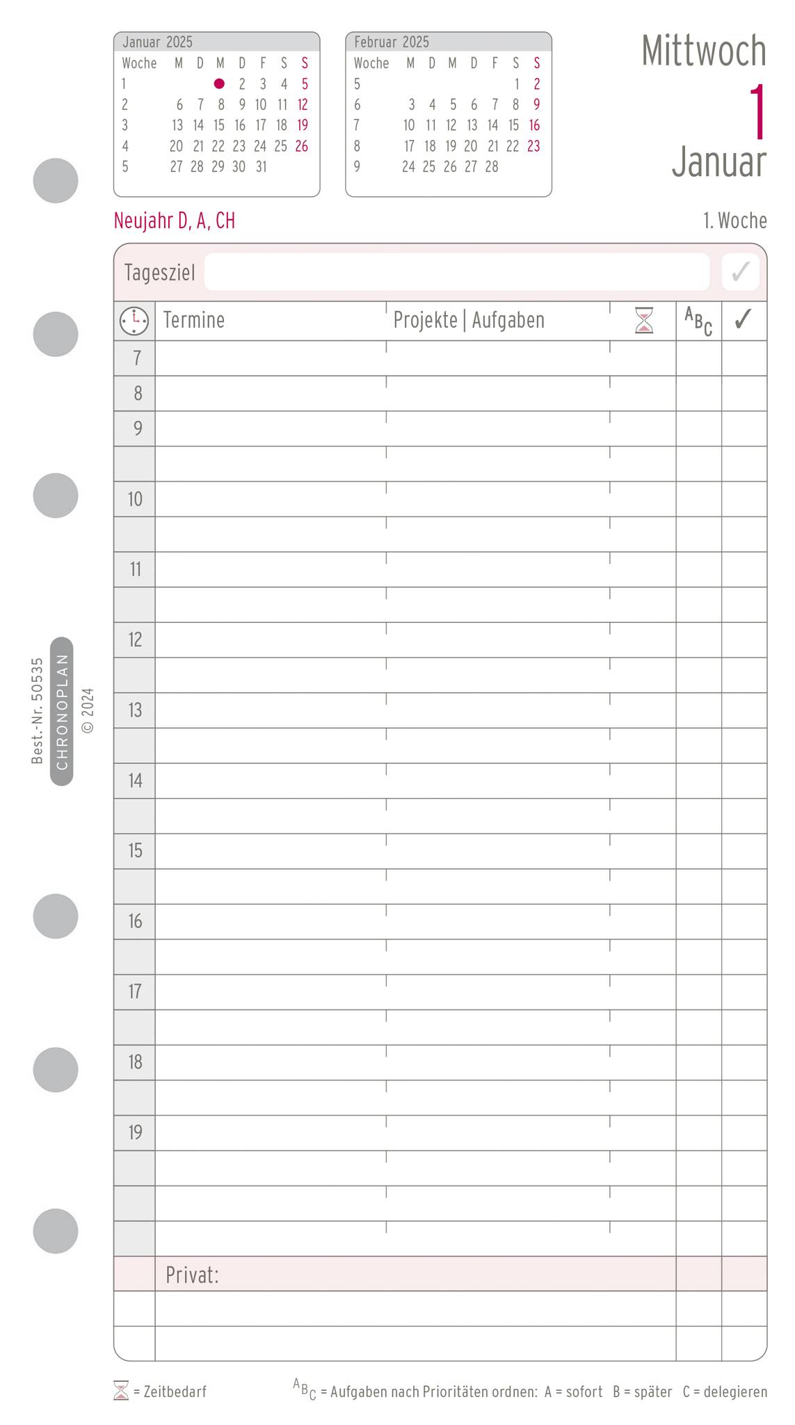 Jahresset, Avery 50535