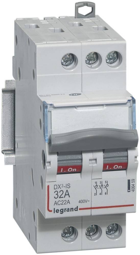 5 Stk. Legrand Reiheneinbauschalter 406459