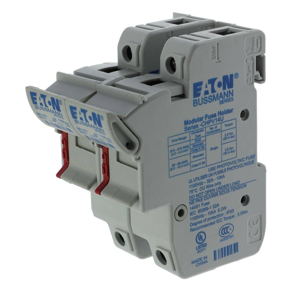Eaton Sicherungshalter 32A 1500V 2P 14x51 #CHPV142U