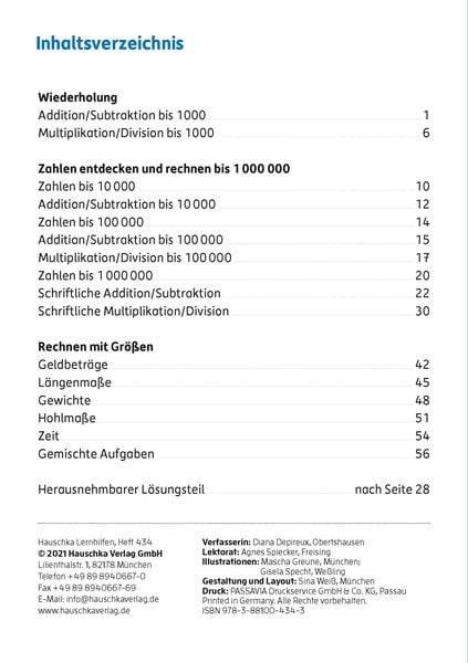 Mein Übungsheft Rechnen 4. Klasse