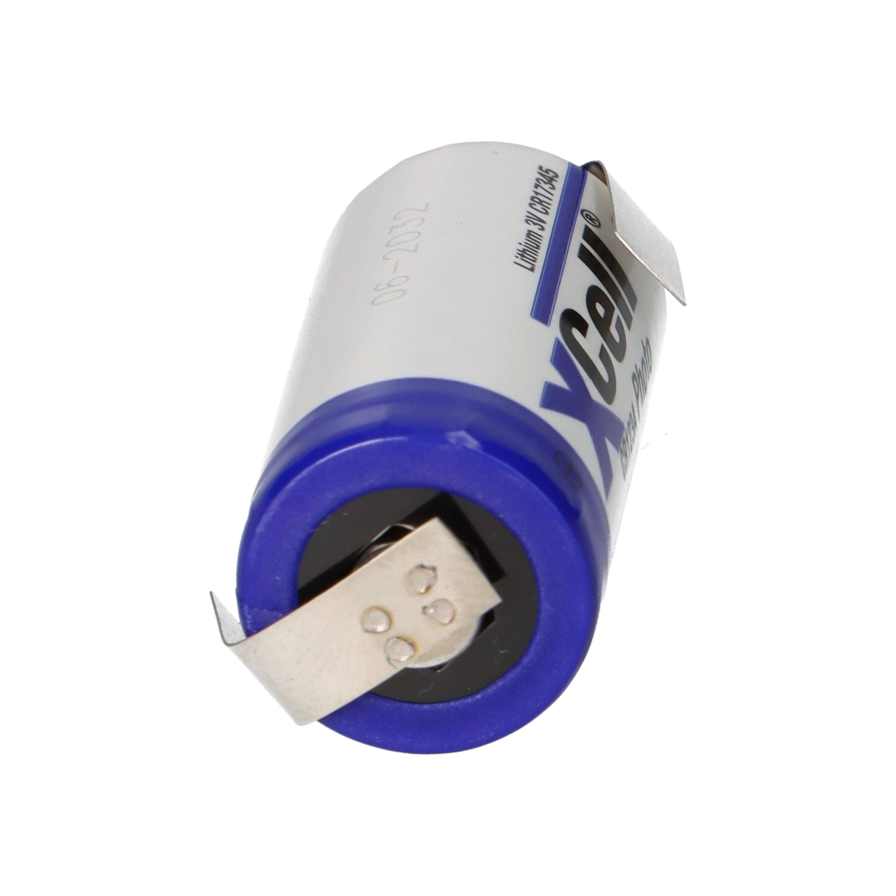 XCell CR123A Lithium Batterie 3V 1550 mAh mit Z-Lötfahne – CR17345