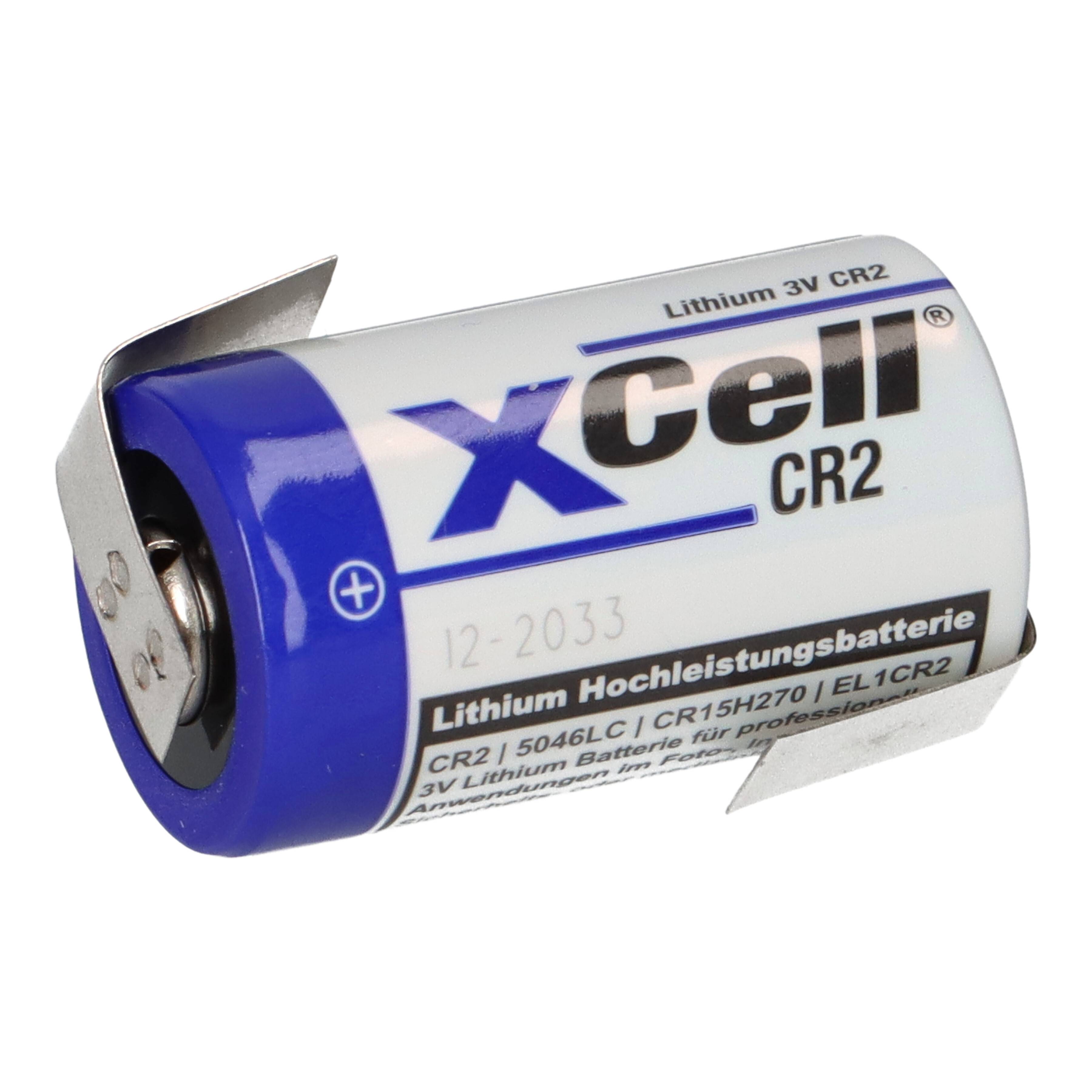 XCell CR2 Lithium Batterie 3V 850 mAh mit Z-Lötfahne