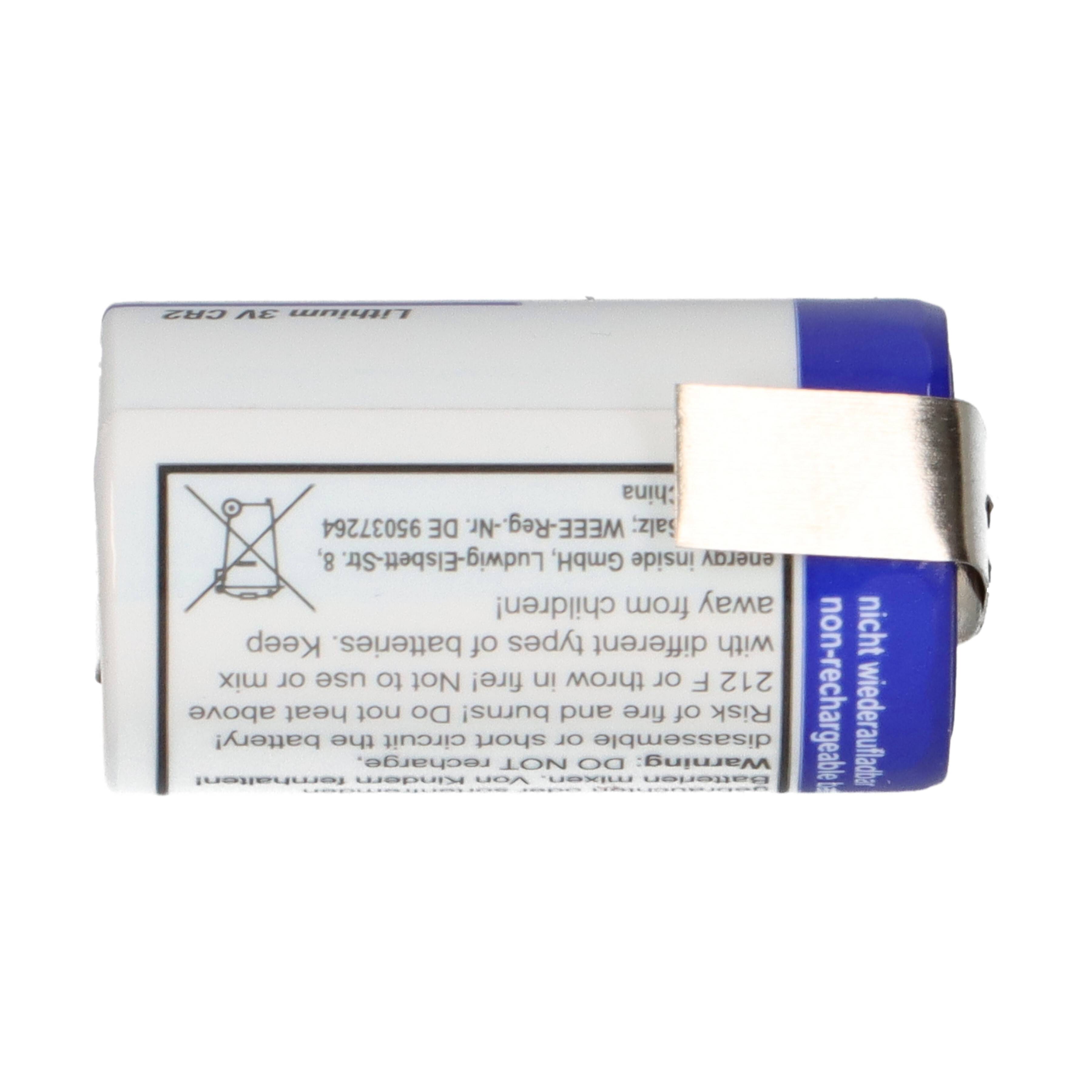 XCell CR2 Lithium Batterie 3V 850 mAh mit Z-Lötfahne