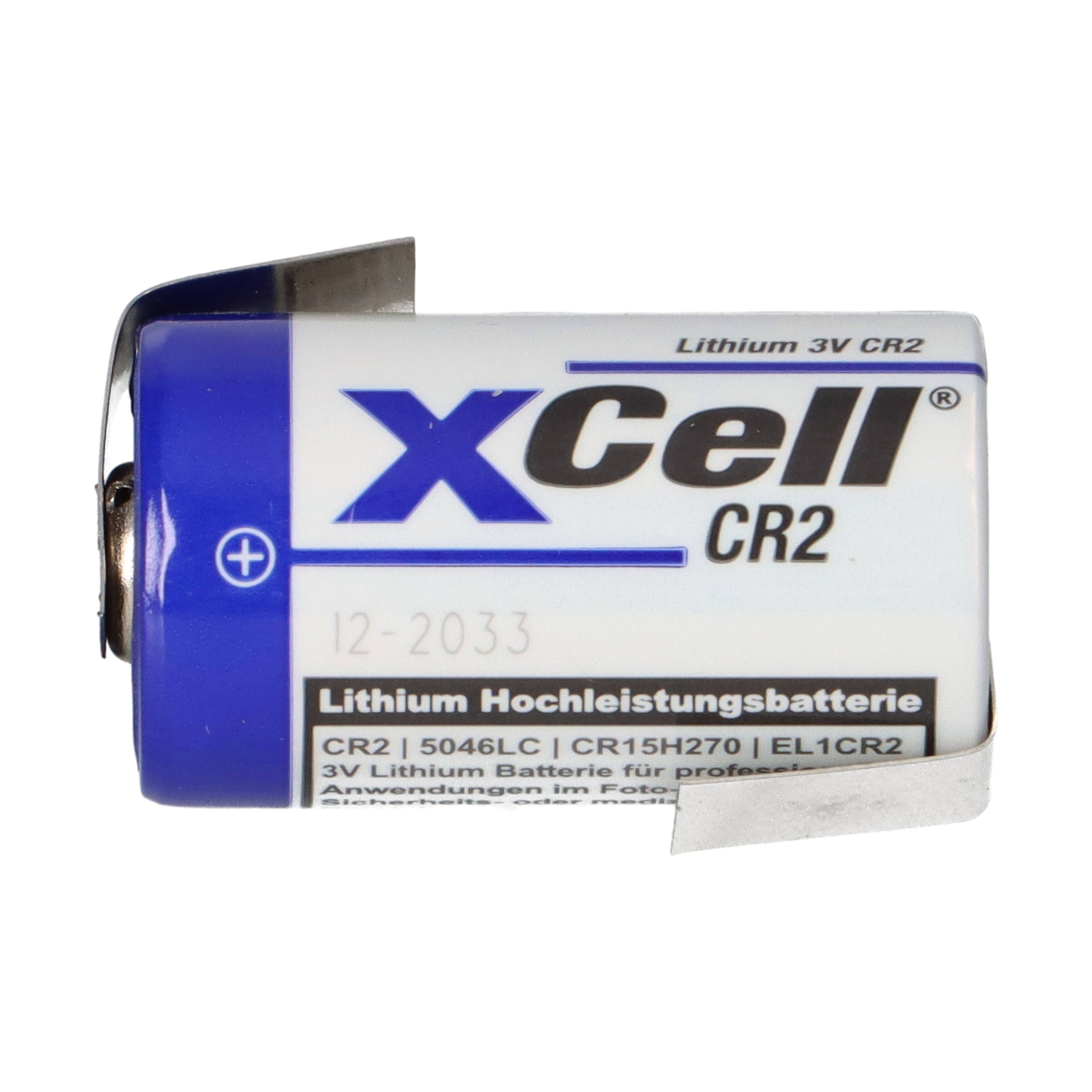 XCell CR2 Lithium Batterie 3V 850 mAh mit Z-Lötfahne