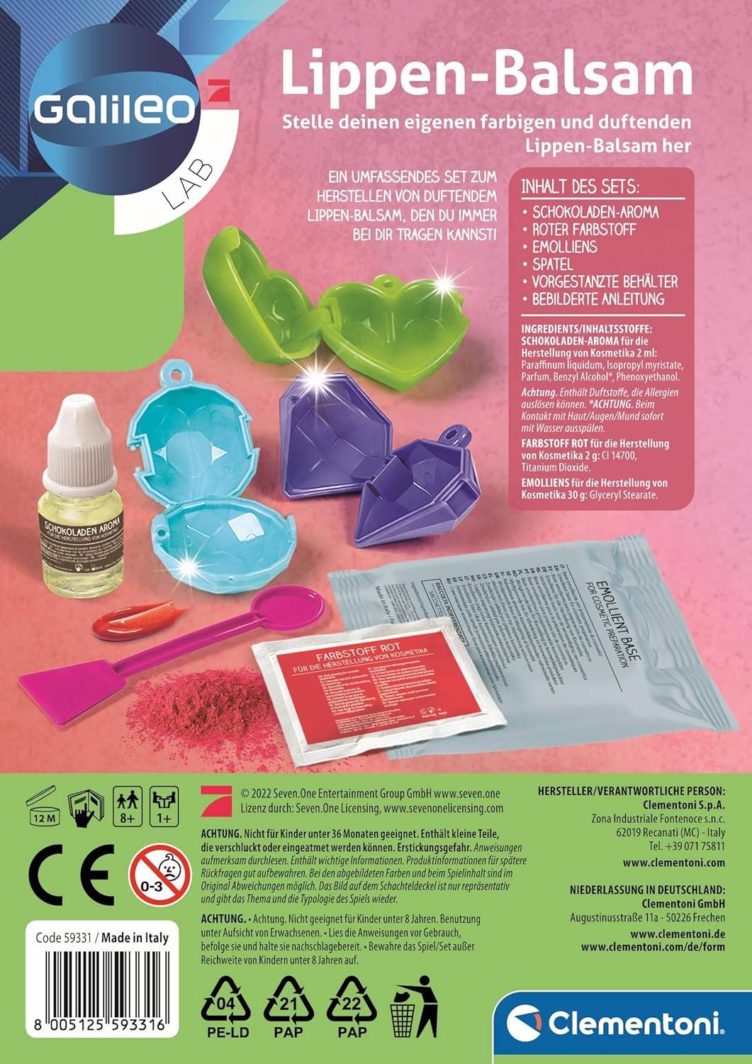 Clementoni 59331 - Galileo Lab Lippenbalsam