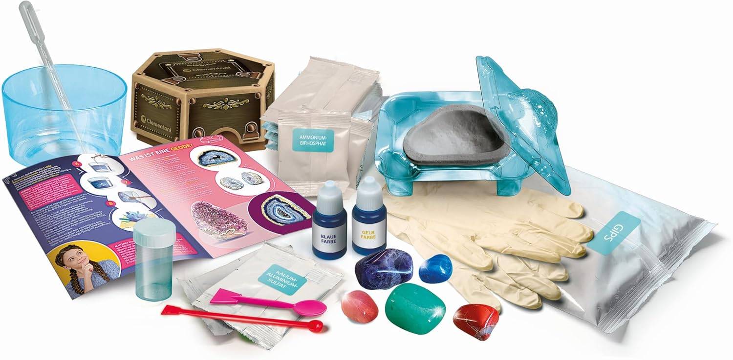 Clementoni 59330 - Galileo Lab Kristalle und Edelsteine züchten Deluxe-Edition