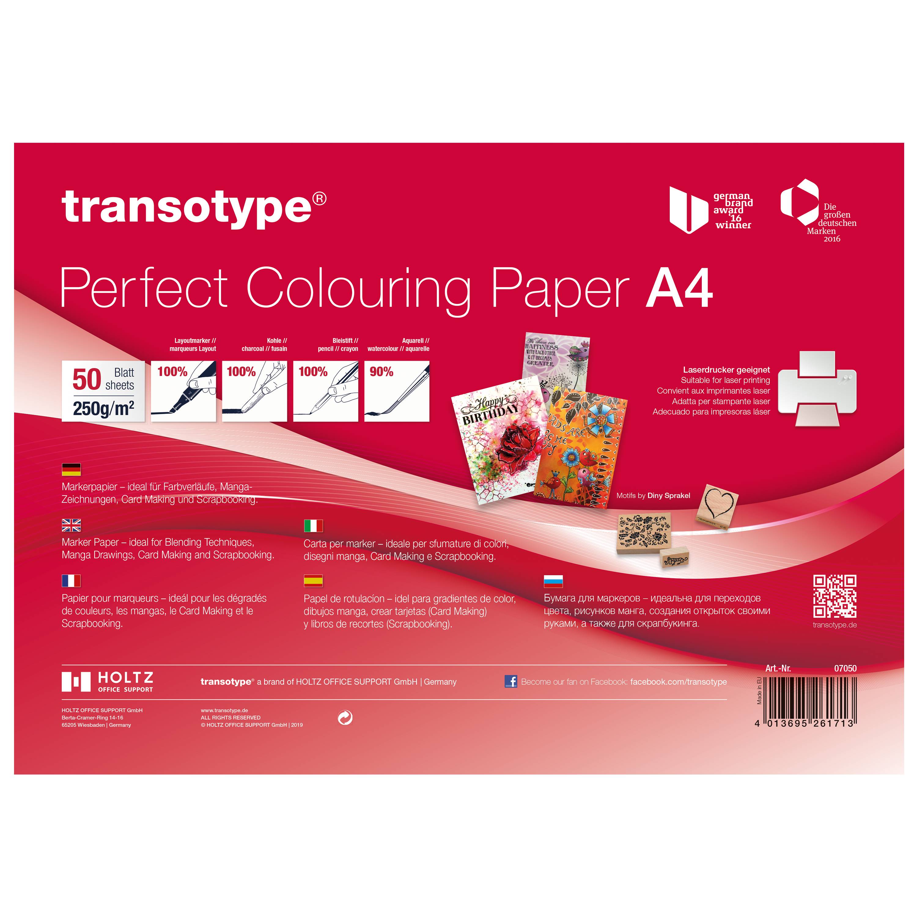 Perfect Colouring Paper A4 50Blatt