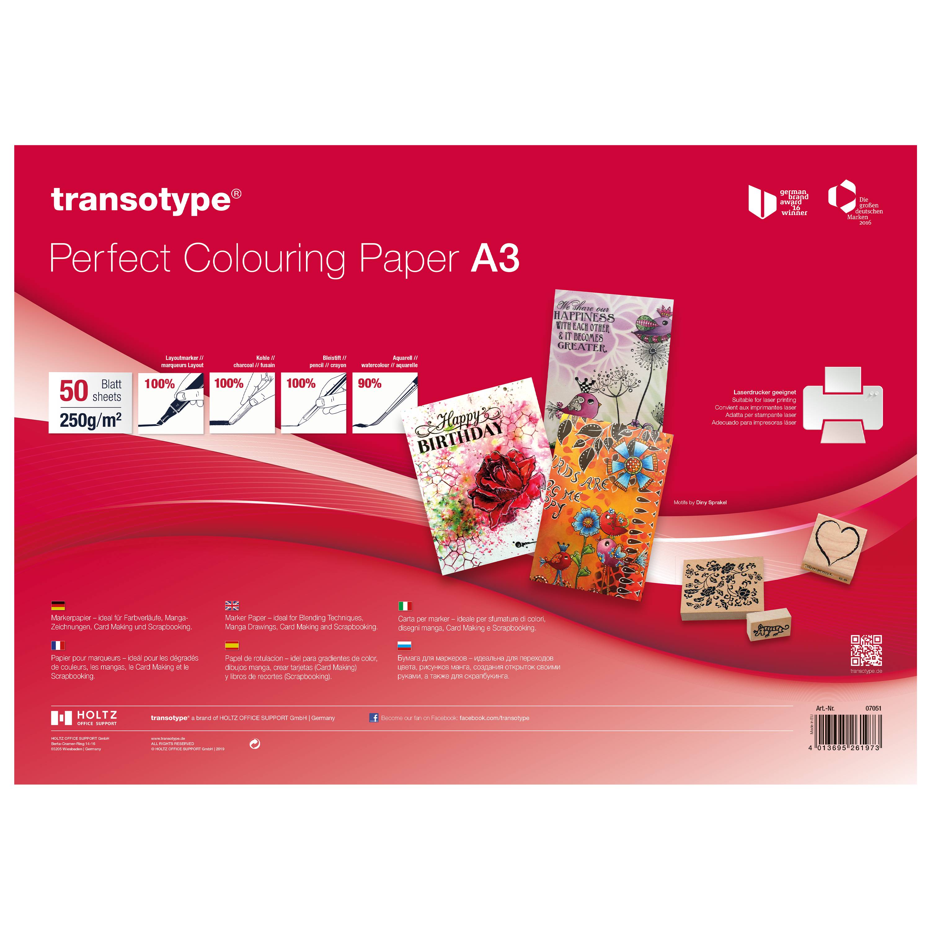 Perfect Colouring Paper A3 50Blatt