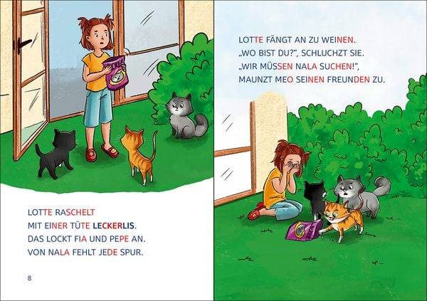 Leselöwen 1. Klasse - Die Katzen-Detektive (Großbuchstabenausgabe)