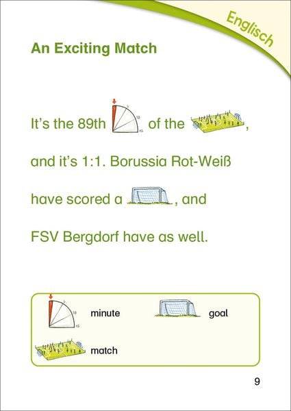 Bildermaus - Mit Bildern Englisch lernen - Fußballgeschichten - Football Stories