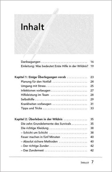 Bushcraft Erste Hilfe. Notfallversorgung in der Wildnis - schnell und einfach