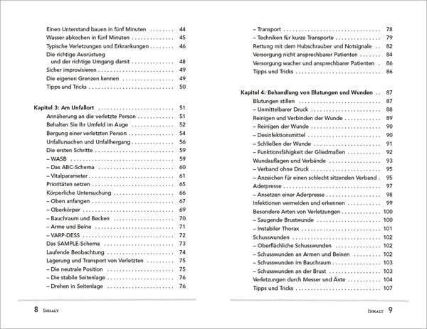 Bushcraft Erste Hilfe. Notfallversorgung in der Wildnis - schnell und einfach