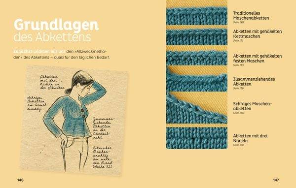 Anschlagen und Abketten