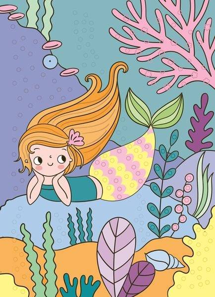 Mein Diamant-Stickerheft – Meerjungfrauen
