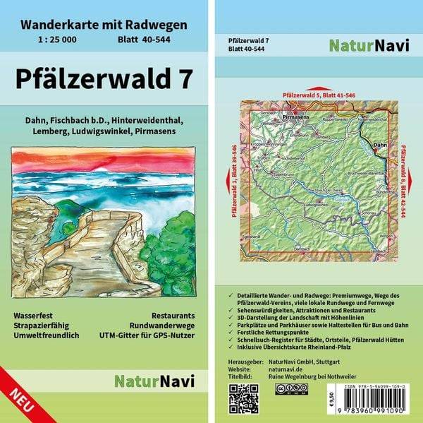 Pfälzerwald 7. Blatt 40-544, 1 : 25 000