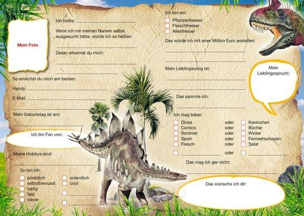 Dinosaurier: Freundebuch