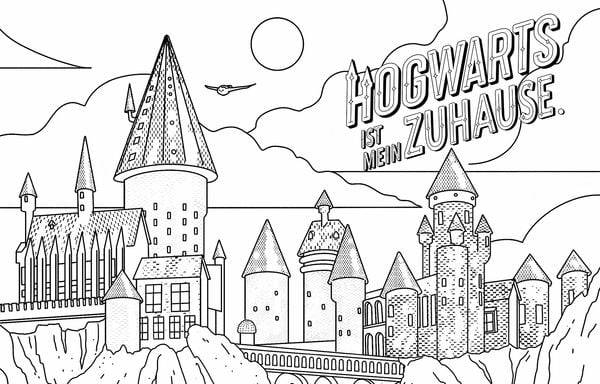 Aus den Filmen zu Harry Potter: Zauberhaftes Malbuch