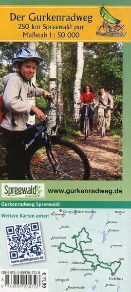 Gurkenradweg Spreewald 1 : 50 000
